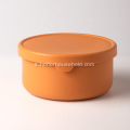 Set di box da pranzo rotondo in silicone